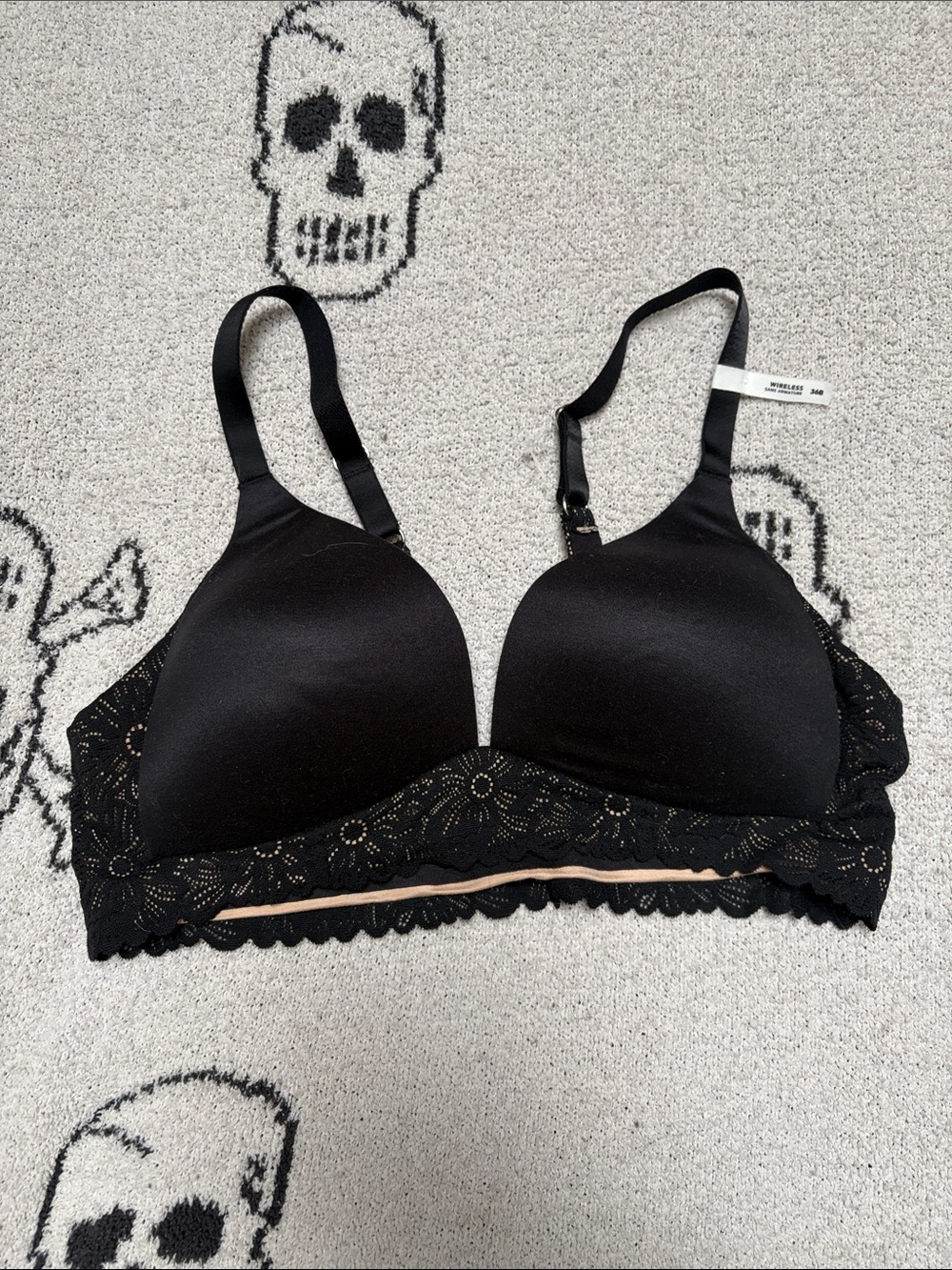 aerie Grey, Black and Nude Wireless Bralettes - set of 3, 36B - Picture 2 of 10